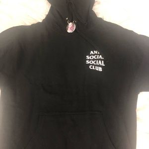 Anti social social club mind games hoodie